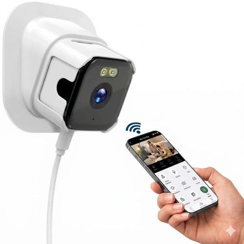MK Pro Cam caméra de surveillance intelligente jour nuit avec vision nocturne et détection de mouvement